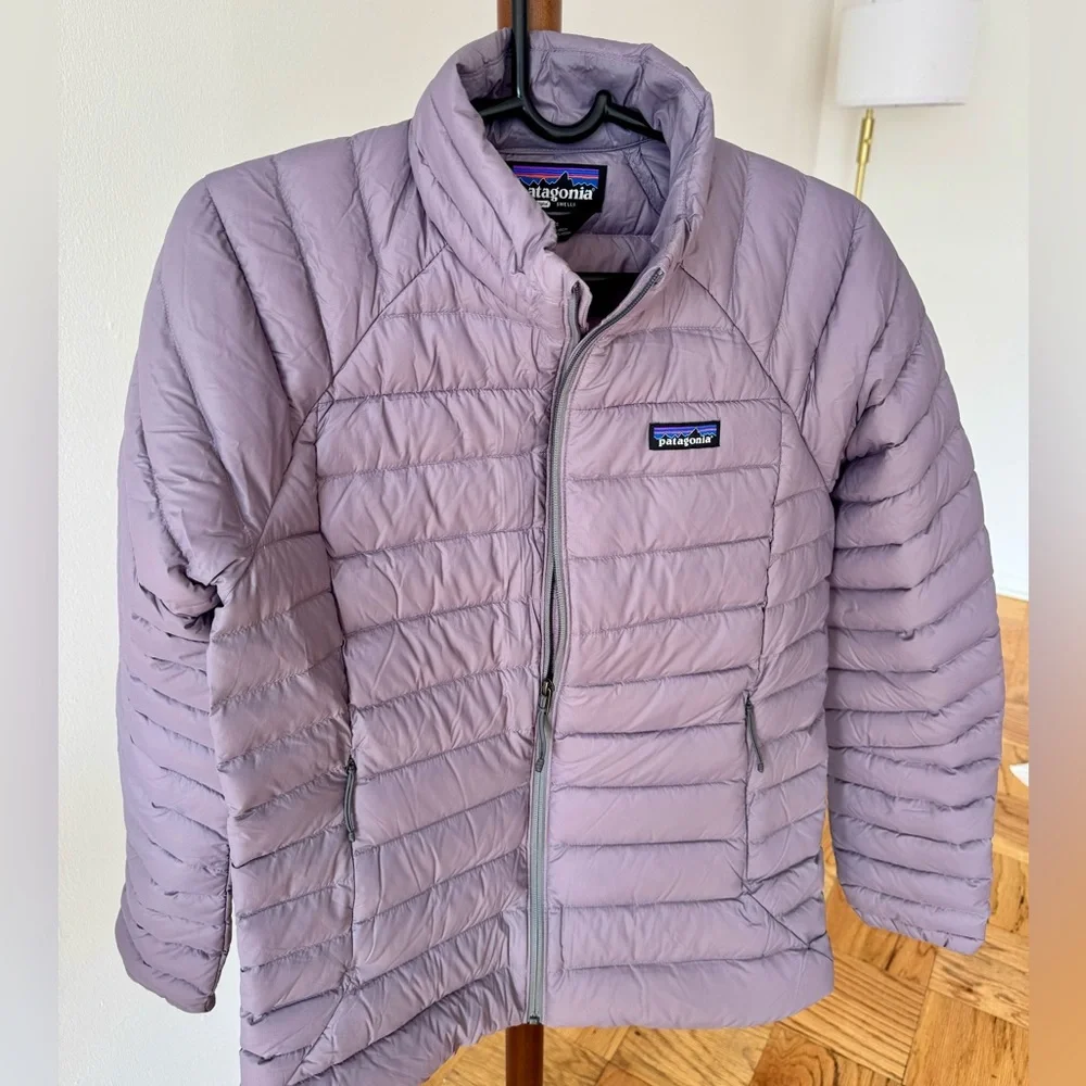 Patagonia Women’s Down Sweater Lightweight Quilted Jacket - Lavender - Picture 7 of 8